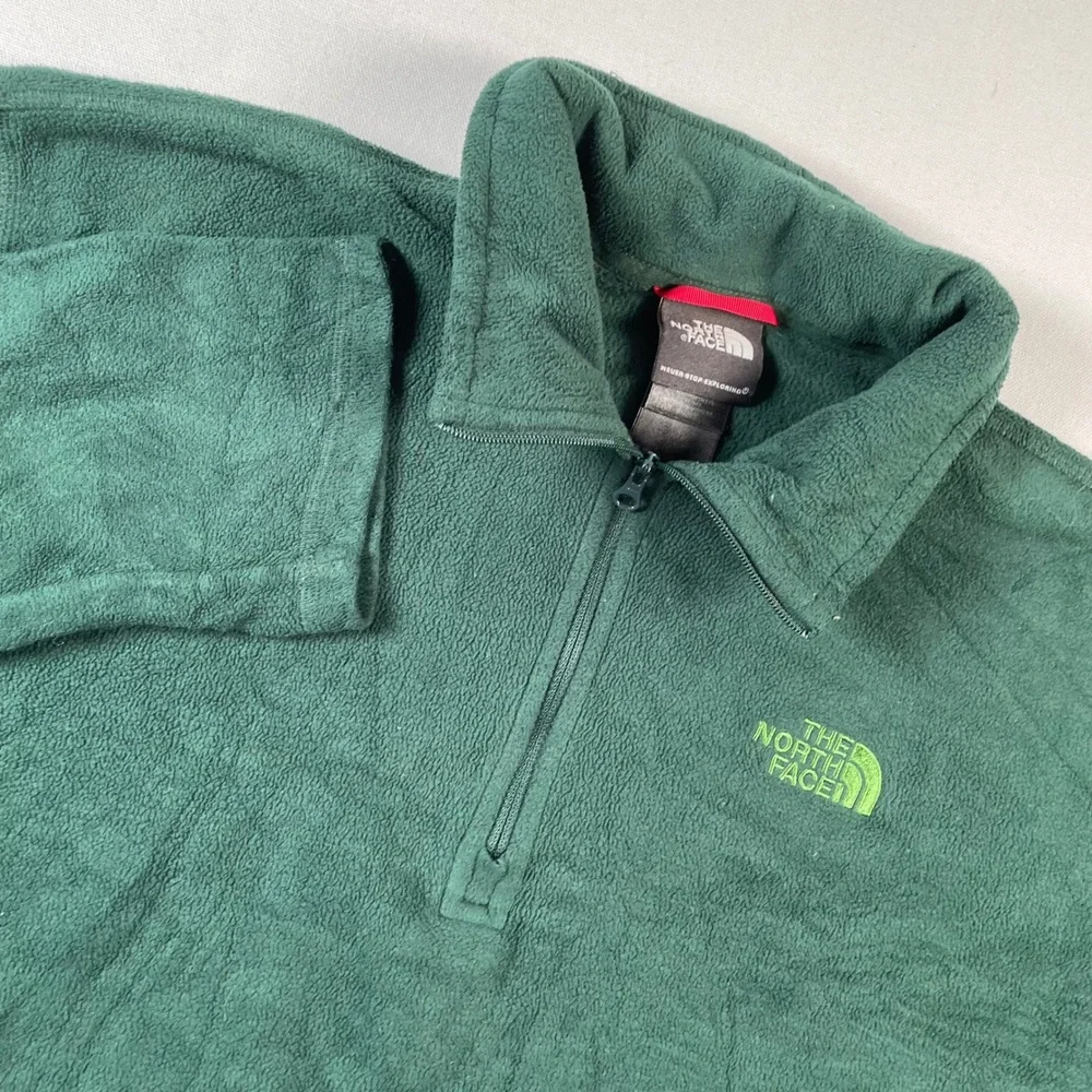 The North Face Mens‎ Fleece Pullover Polartec Classic Green Medium